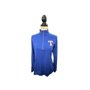 🔥 Nike MLB Texas Rangers Dri-Fit 1/4 Zip Pullover - Size Lg (Women’s) 🔥